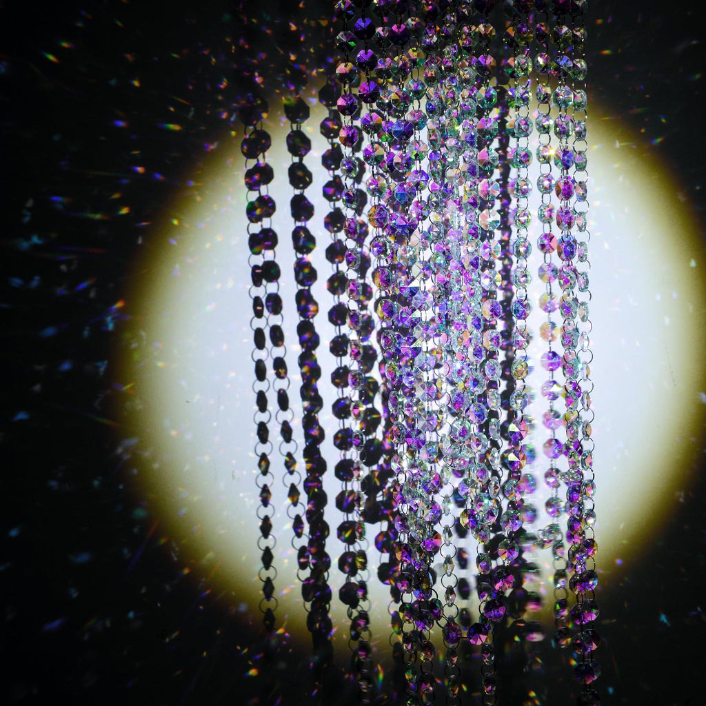 Crystal Garland Strands 14mm Iridescent Octagon Beads, 66 ft