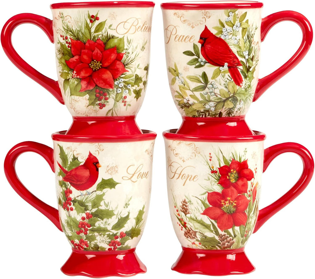 Winter's Medley 16 pc Dinnerware Set, Service for 4