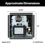 Tankless Gas Water Heater, White, 2.4 GPM, 60, 000 BTU, Antifreeze Protection, Propane w/Electric Ignition