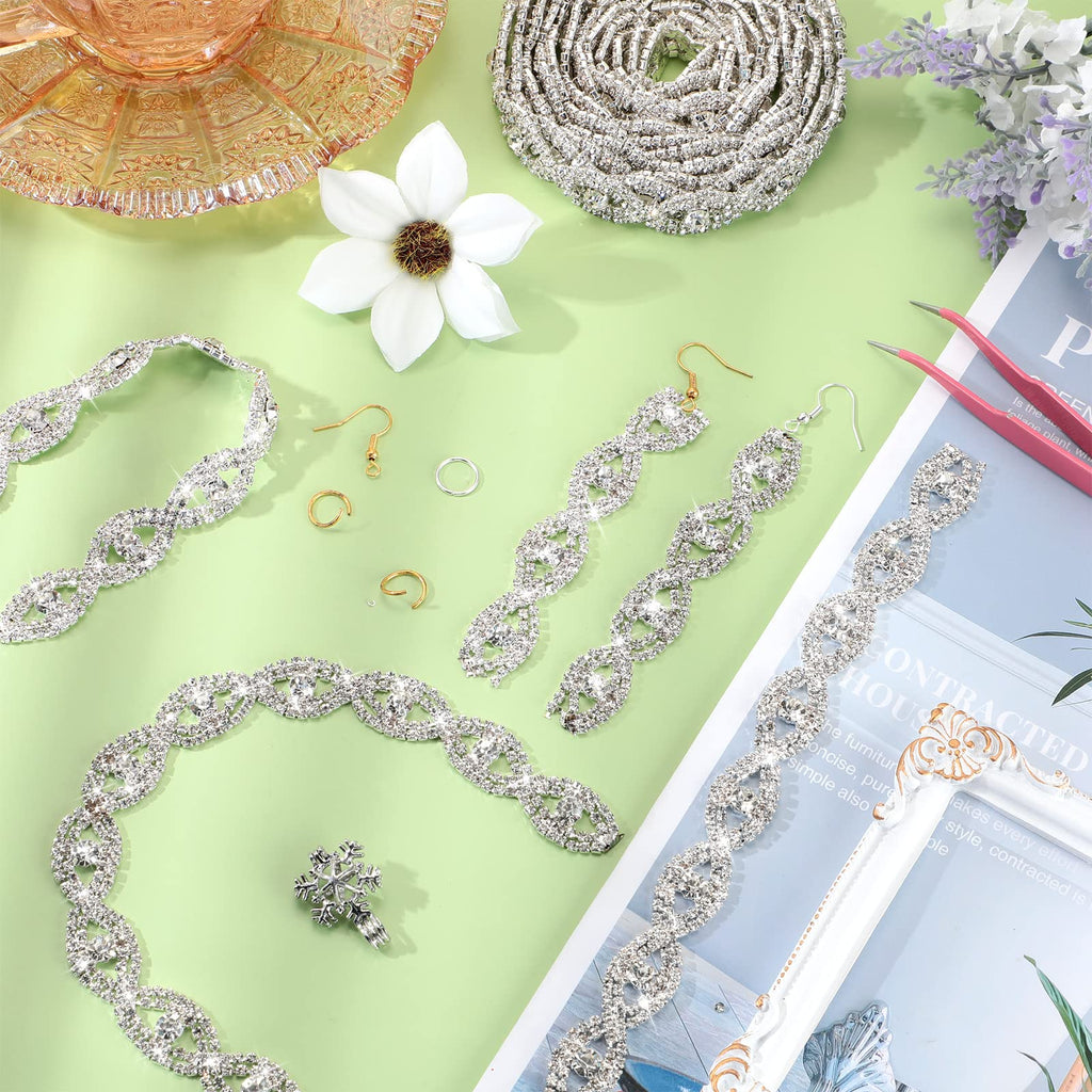 Crystal Rhinestone Trim for Cap Decorations - 3 Yards