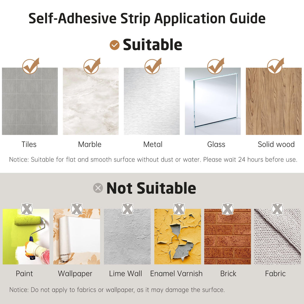 No Drill 30-Inch Shower Slide Bar with Adjustable Handheld Shower Head Holder, Self Adhesive, Universal Fit, 18/8