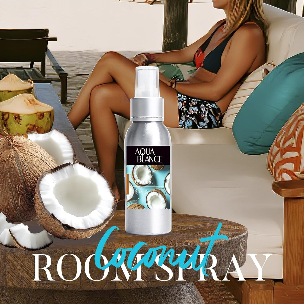 Fragrant Room Spray, Tropical, Ocean, Coconut, 3 x 3.4 fl oz, Air Fresheners Odor Eliminator, Concentrated Room Spray - Set of 3