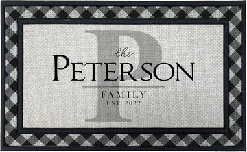 Personalized Monogram 18" x 30" Custom Doormat Door Mat for Front Door