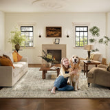 Washable Area Rugs for Living Room: 9x12 Bedroom Area Rugs Boho Vintage Rugs Stain Resistant Non Sli
