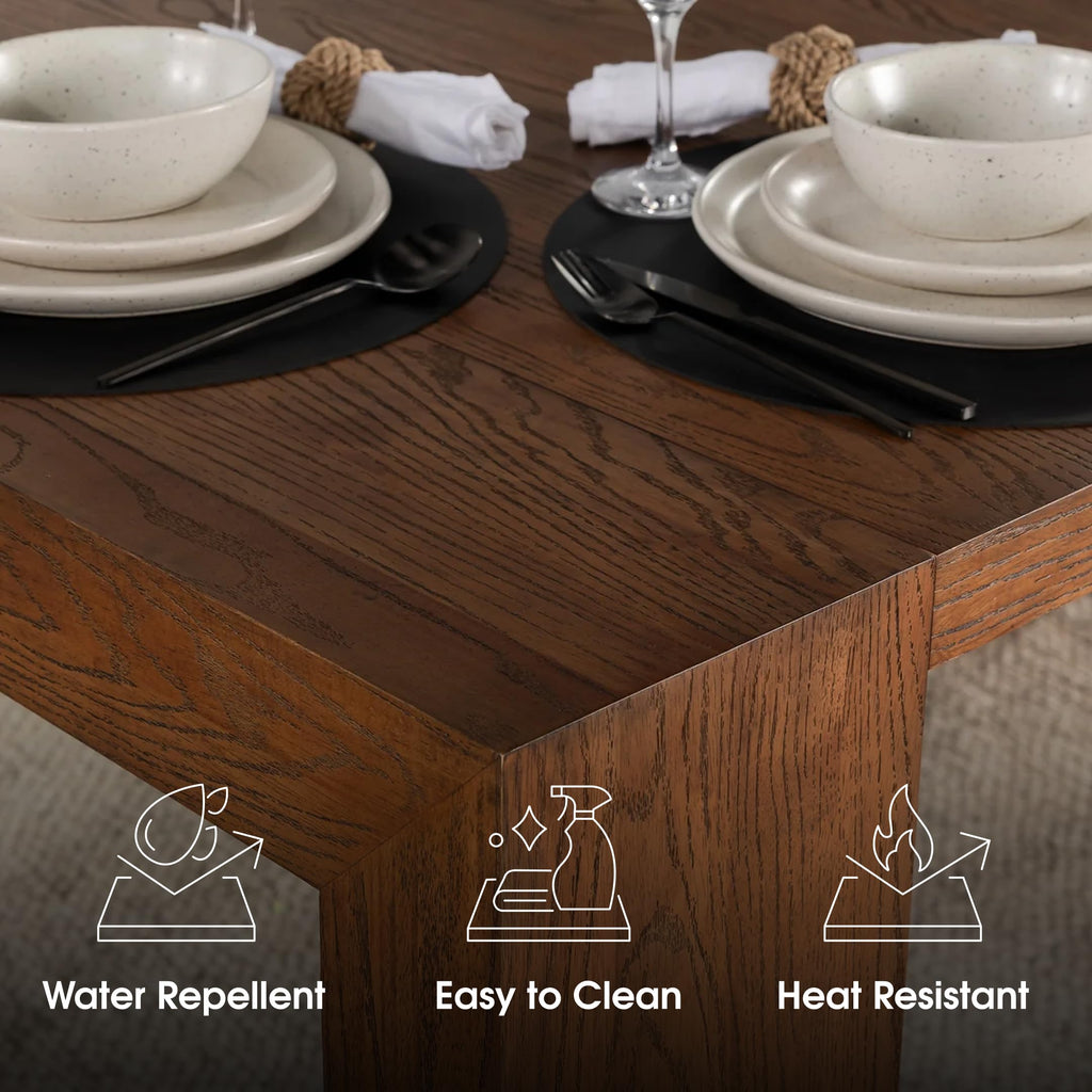 Solid Wood Extendable Dining Table, Seats 2-12, Expandable Dining Room Table, Space-Saving Furniture, Expandable