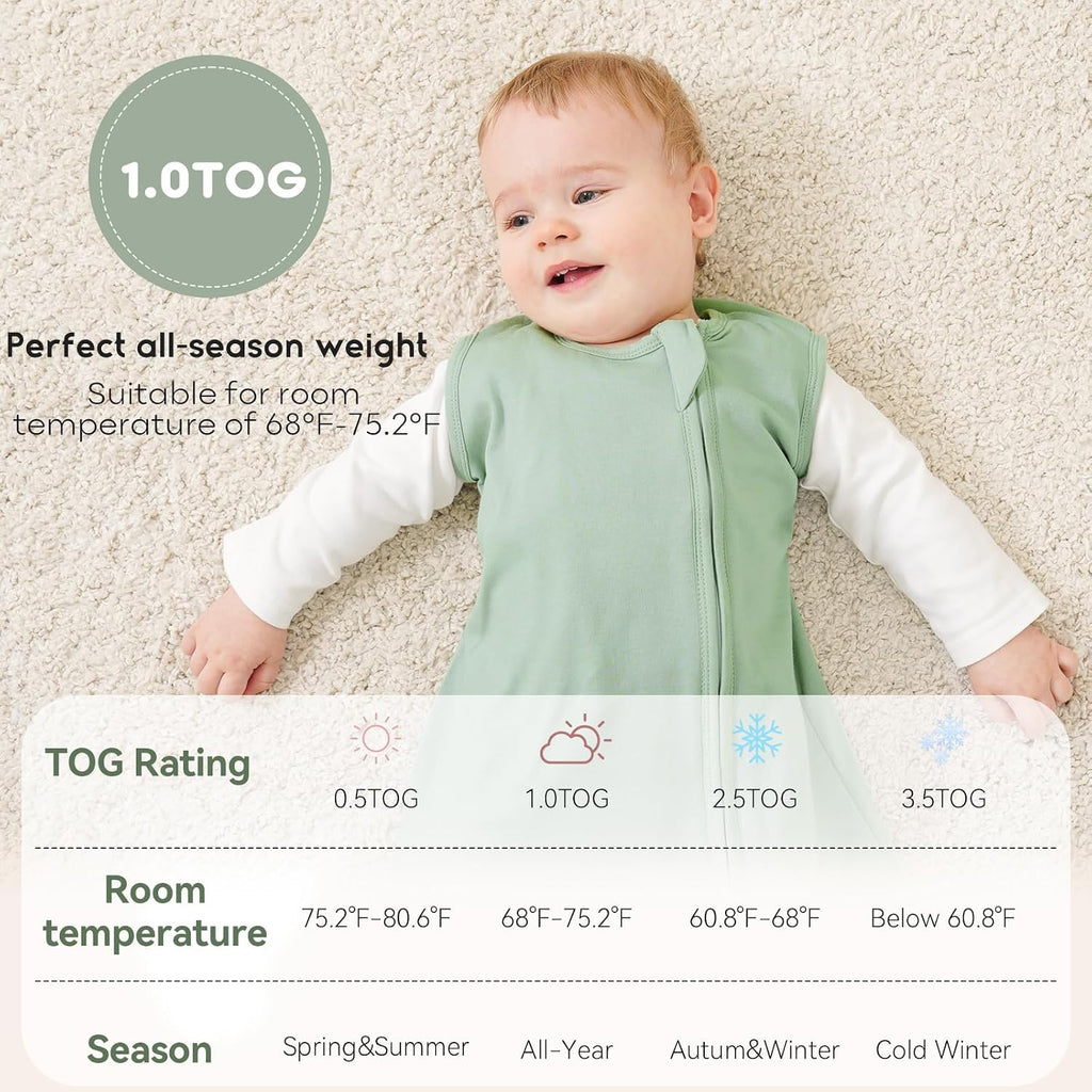 Baby Sleep Sack TOG 1.0 2 Pack 100% Organic Cotton