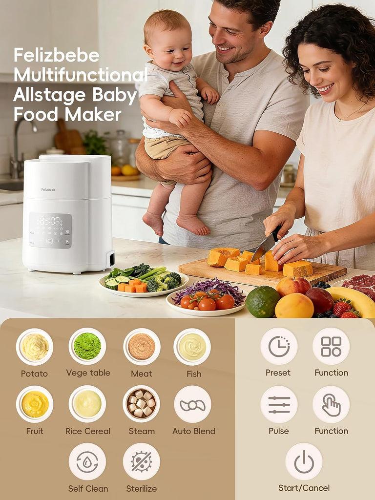 Food Maker Steamer and Blender, BPA-Free