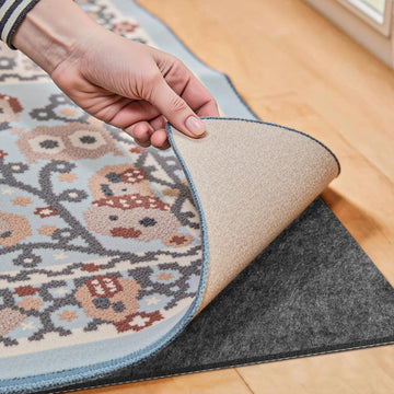 Waterproof Rug Pad, 8x10 Ft Under Area Rug Carpet Pad, Non Slip Rug Pads for All Floors and Hardwood Floors Finishes - Set of 80