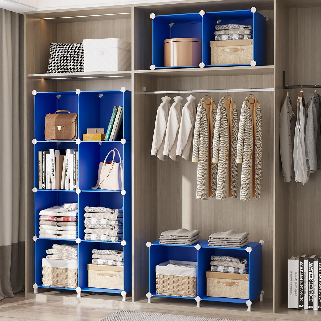 Cube Storage Organizer, Closet Organizers Storage Shelf, 16 Cube
