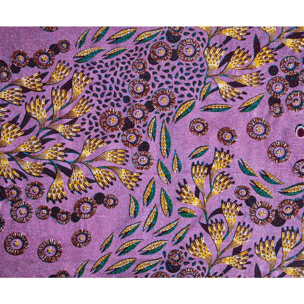 African Fabric 100% Cotton African Ankara Print Kente Gold Stamping Fabric 3 Yards One Piece 1576