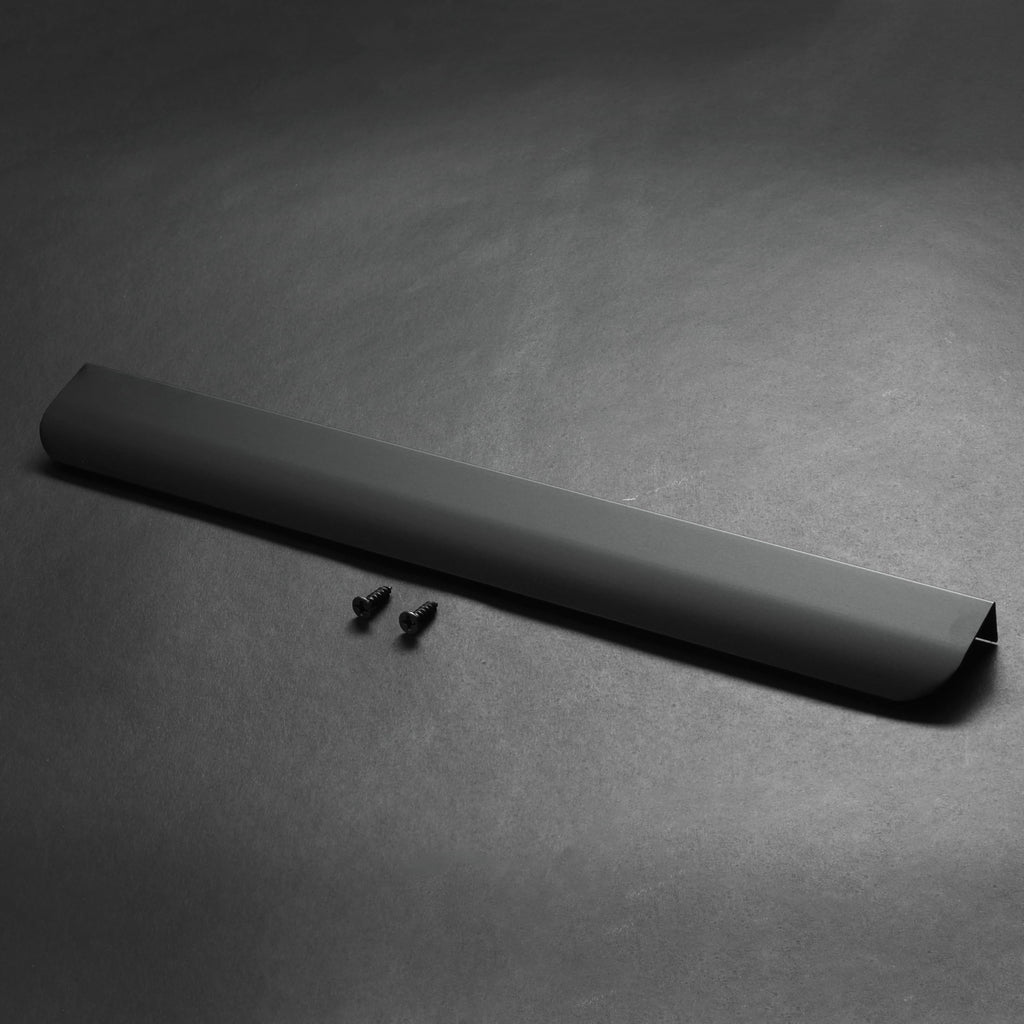 Finger Pulls for Cabinet Drawer Wardrobe(2, Black, 300mm/11.82inch)