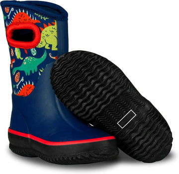 Insulating Kids Muck Boots with Pull-On Design for Boys and Girls