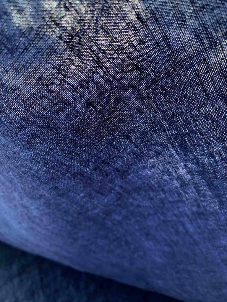 Indigo Linen Denim Blue Woven Fabric, Soft, Lightweight, Breathable, Versatile and Sewing, 100% Linen Fabrics for Clothing