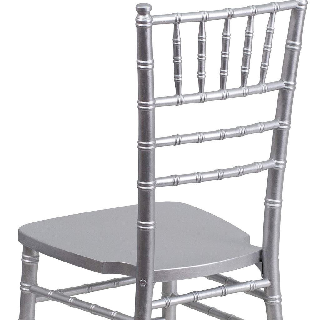 Silver Wood Ballroom Chair