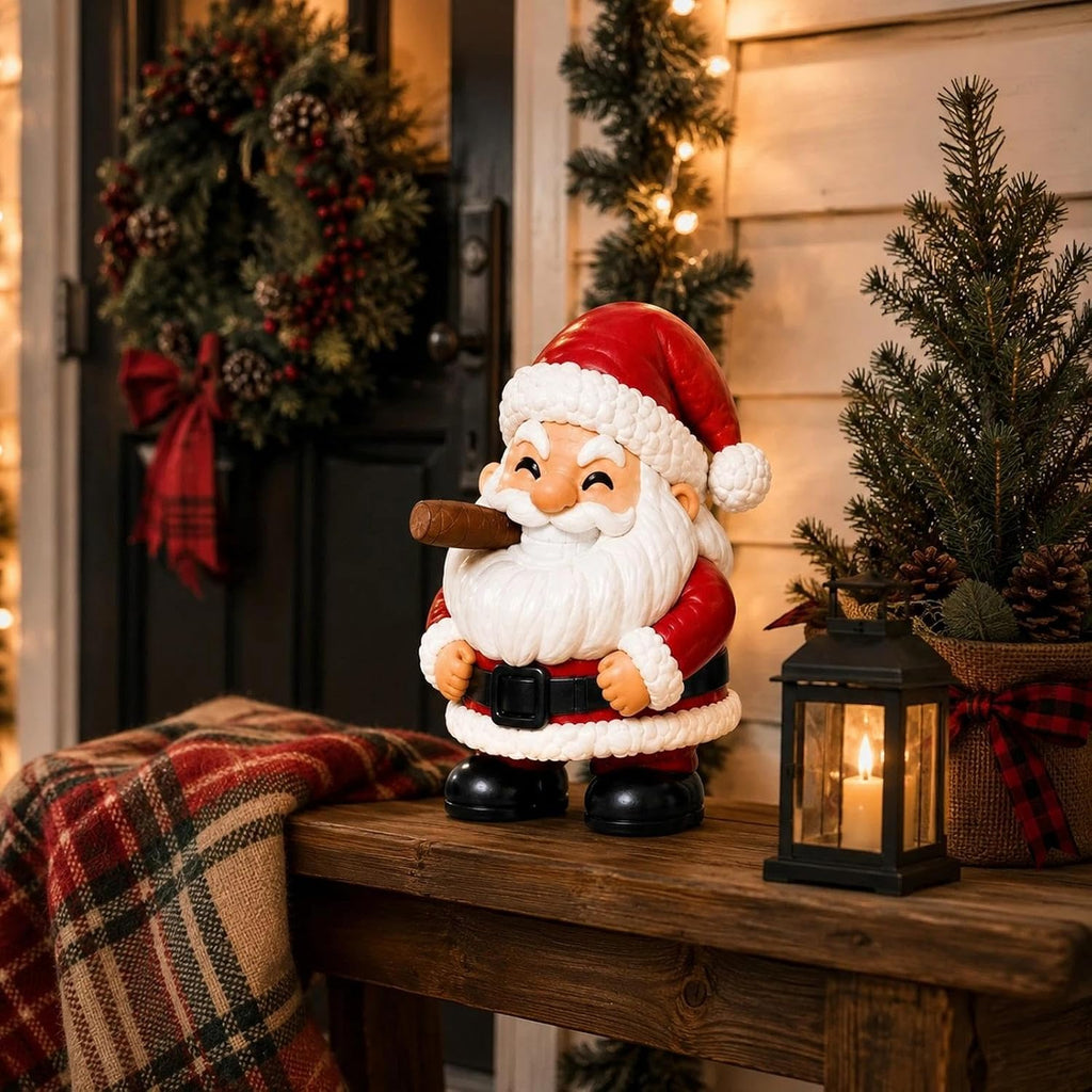 Santa Claus Figurine 3.27in Funny Christmas Tabletop Decor
