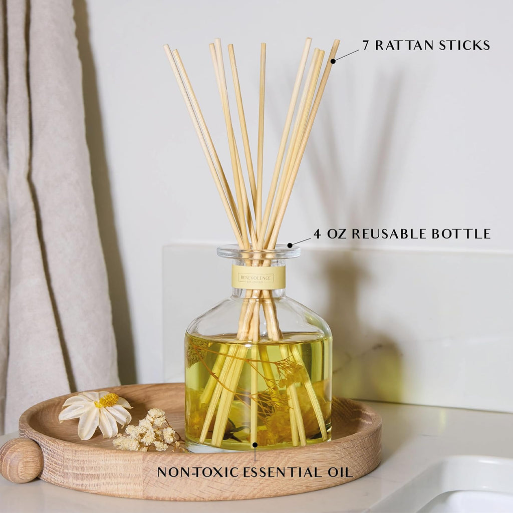 Morning Ritual Gift Box | Candle, Room Spray & Reed Diffuser | Bergamot & Jasmine | Invigorating Home Fragrance - Set of 3