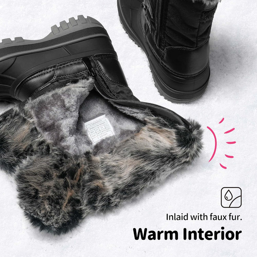 Girls Snow Waterproof Winter Boots