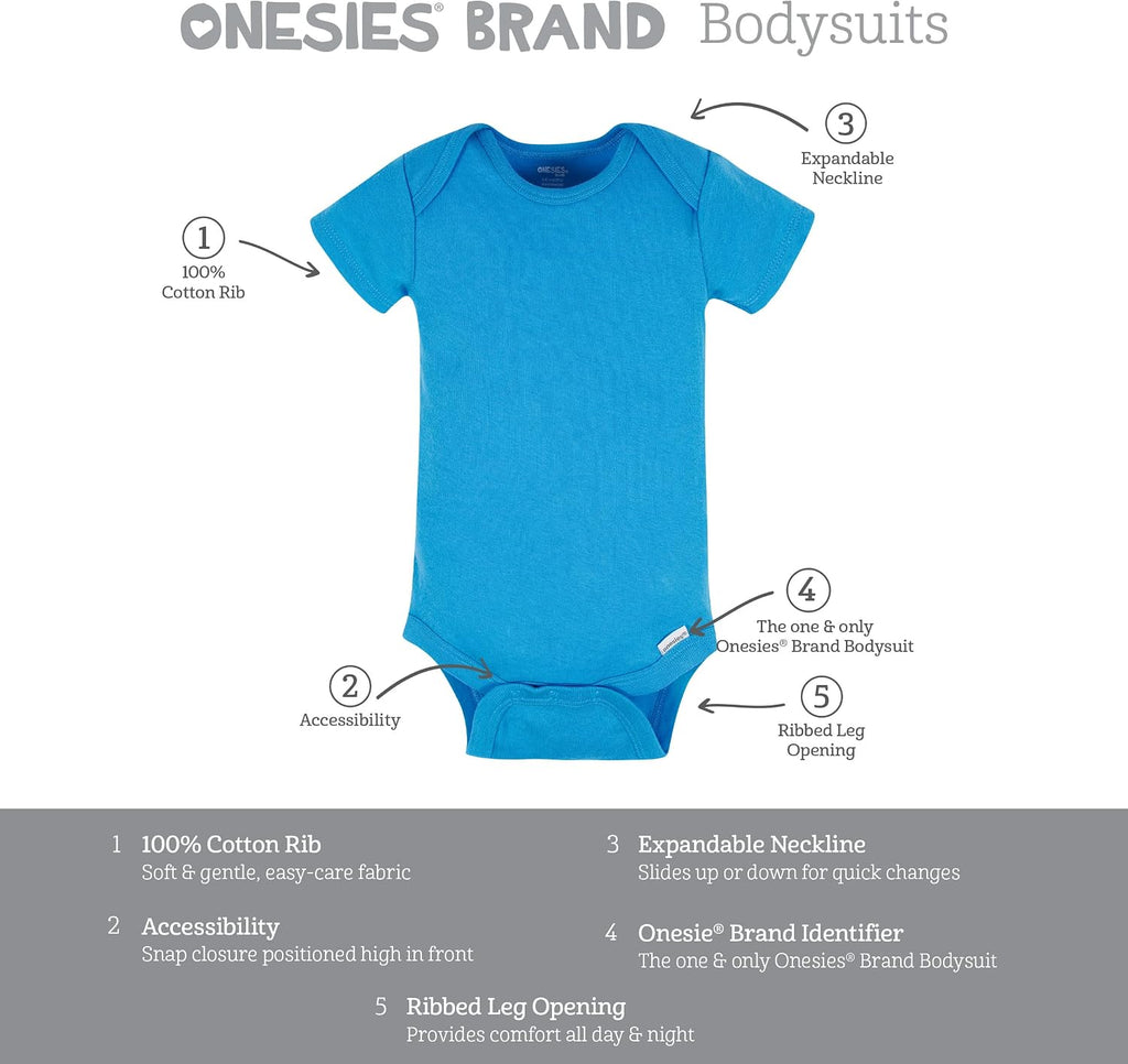 Baby Boys' pack Short Sleeve Mix & Match Bodysuits
