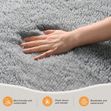 4x6 Fluffy Shag Area Rug, Soft Plush Non-Slip Carpet for Nursery Kids Room Grey
