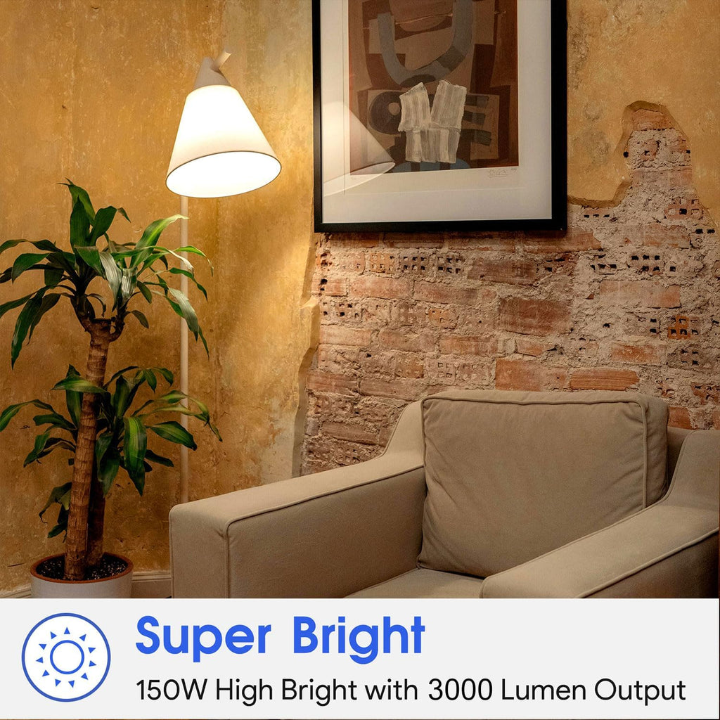 A21 18W Dimmable LED Light Bulb, 150-200 Watt, 3000K Warmwhite, 3000 Lumen