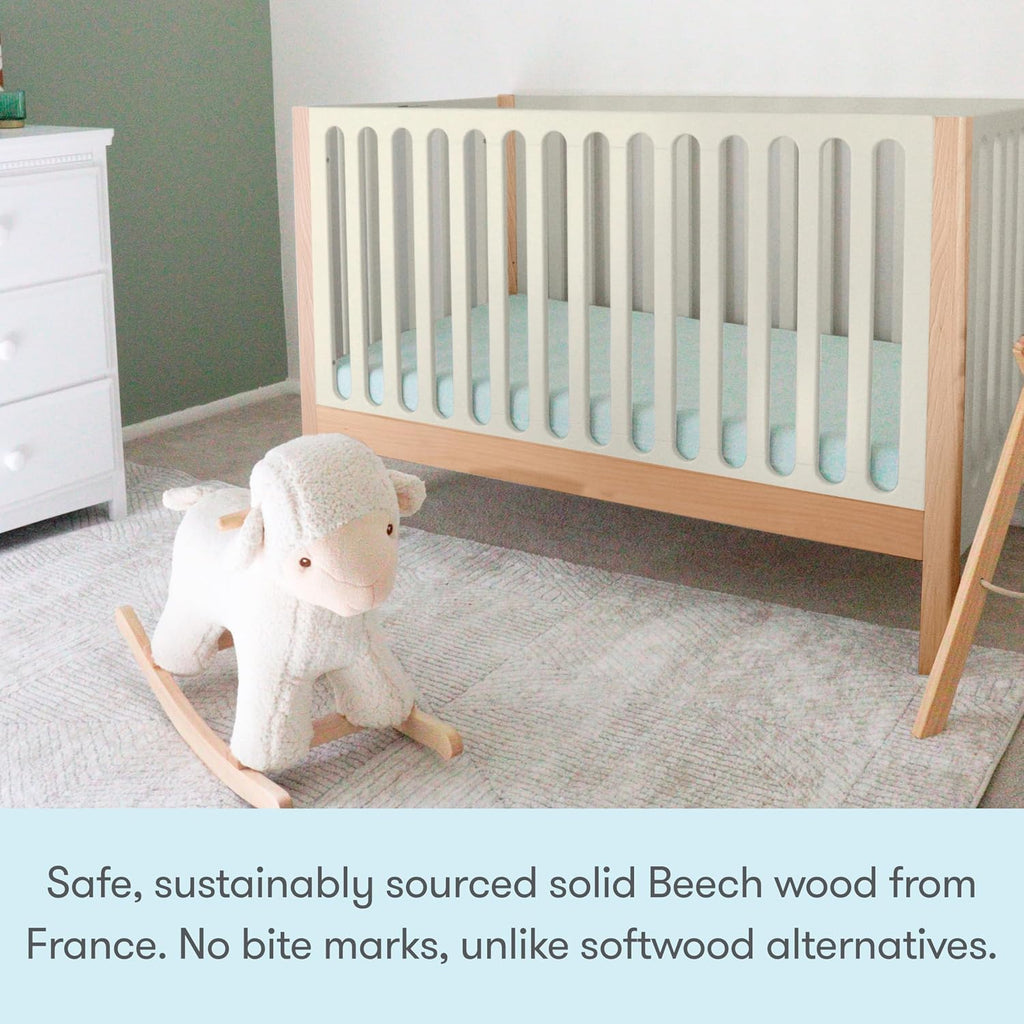 Galileo 3-in-1 Convertible Standard Crib - Natural/Dove 2-Tone