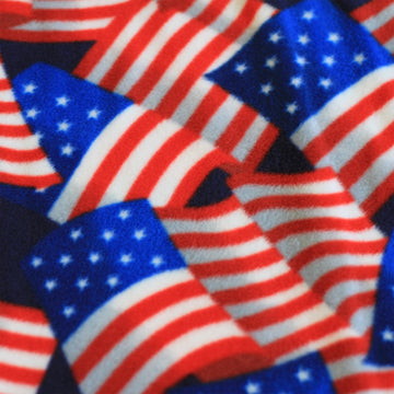 Anti-Pill Fleece Fabric by the Yard by, American Flags
