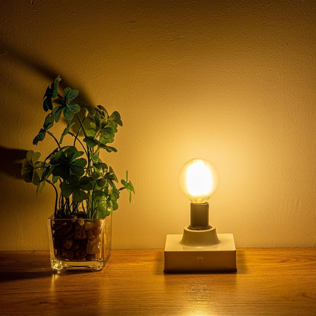 G16.5 Light Bulb 40 Watt Equivalent E12 Candelabra Base Globe LED Bulbs, E12 LED Globe Bulb Dimmable 4W 2700K Warm