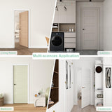 36"x80" 5-Panel Shaker Style White Primed Hollow Core Interior Molded Door Slab, NOT Pre-drilled and NOT Included