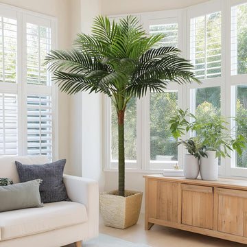 Palm Tree Artificial Tropical Plant 6FT Tall Faux Plants Indoor Fake Floor Plants Decorative Palm Tree House Large