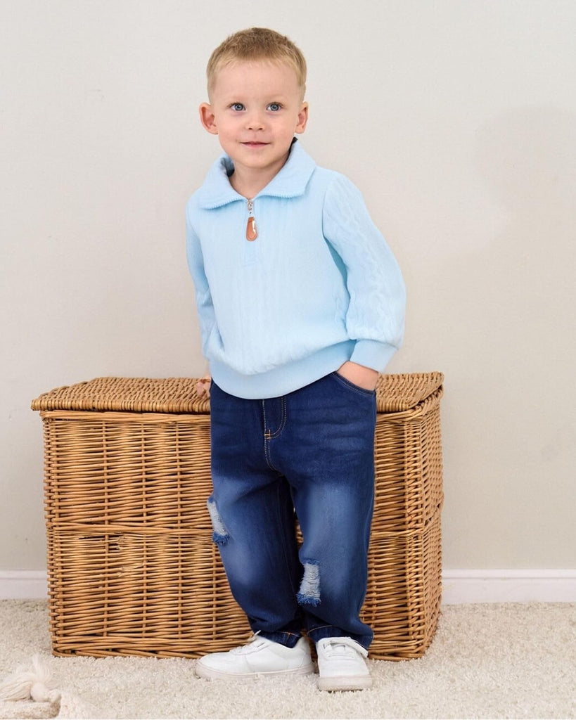 Toddler Boy Clothes - Baby Boy Jeans Outfit Fall Winter Wear