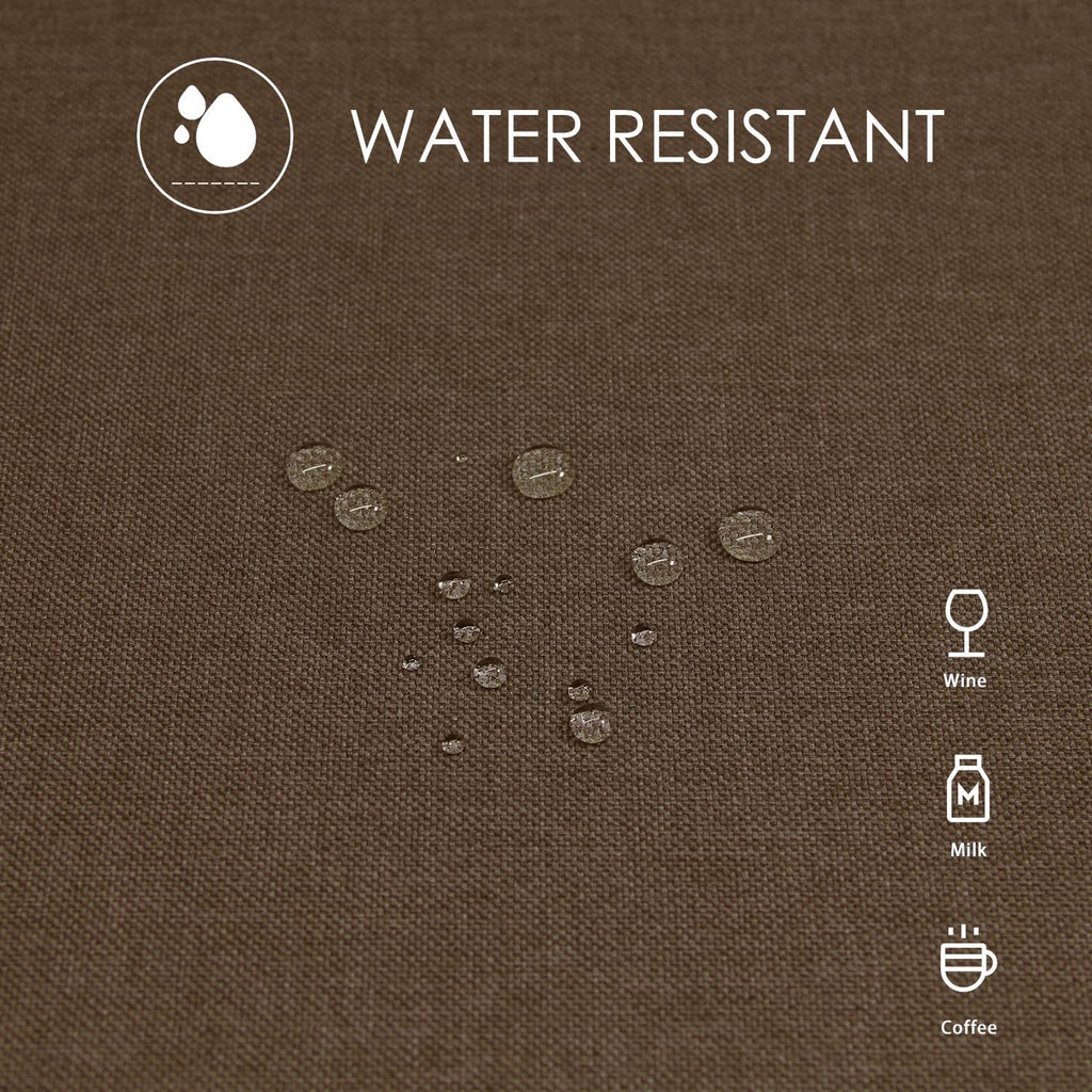 Rectangle Table Cloth Waterproof Brown 55"x71"