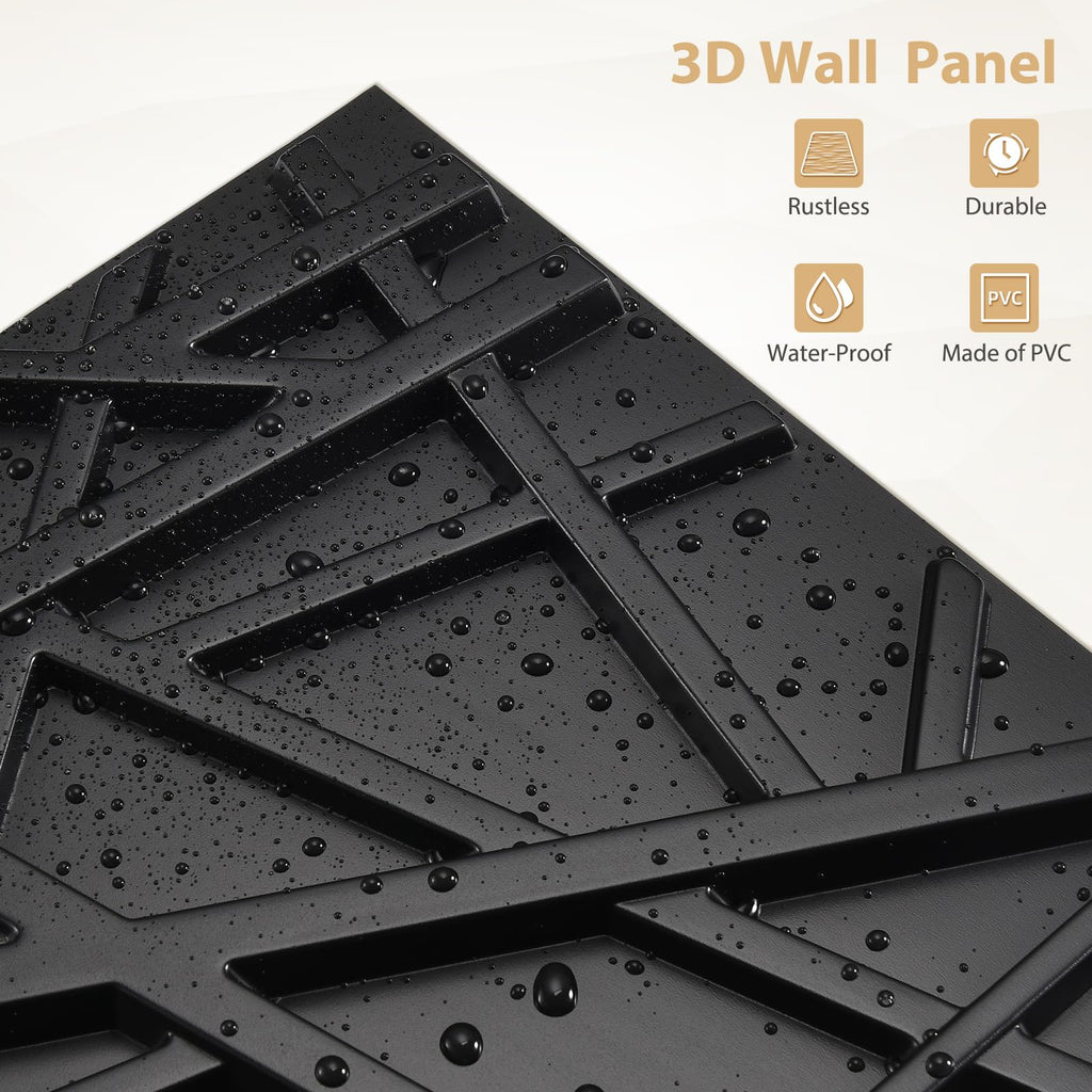 30 Pack 3D Wall Panel for Interior Wall Décor, PVC Flower Textured Wall Panels Bedroom Hotel Office, 11.8"x11.8"