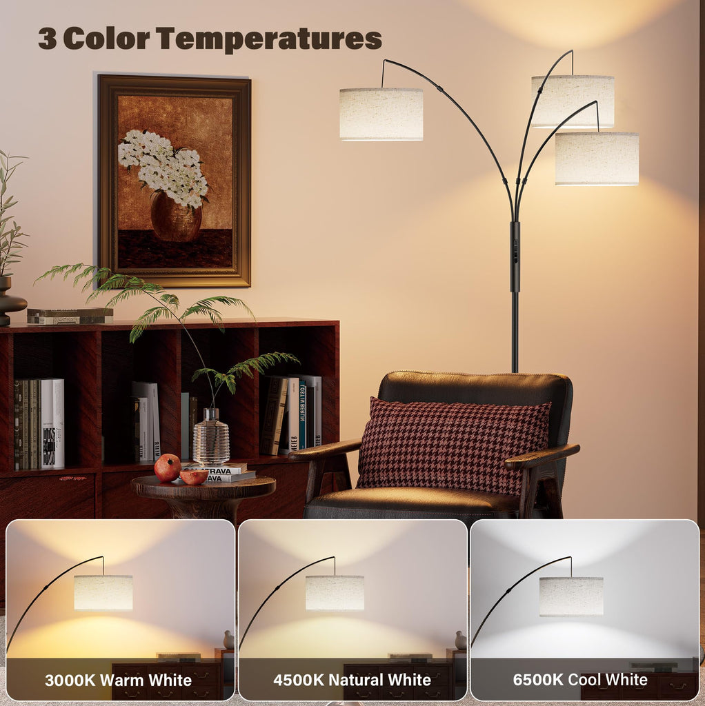 Upgraded 36W Floor Lamps - Super Bright Dimmable Tree Floor Lamp with Remote & Touch Control, Tall Lamp Corner