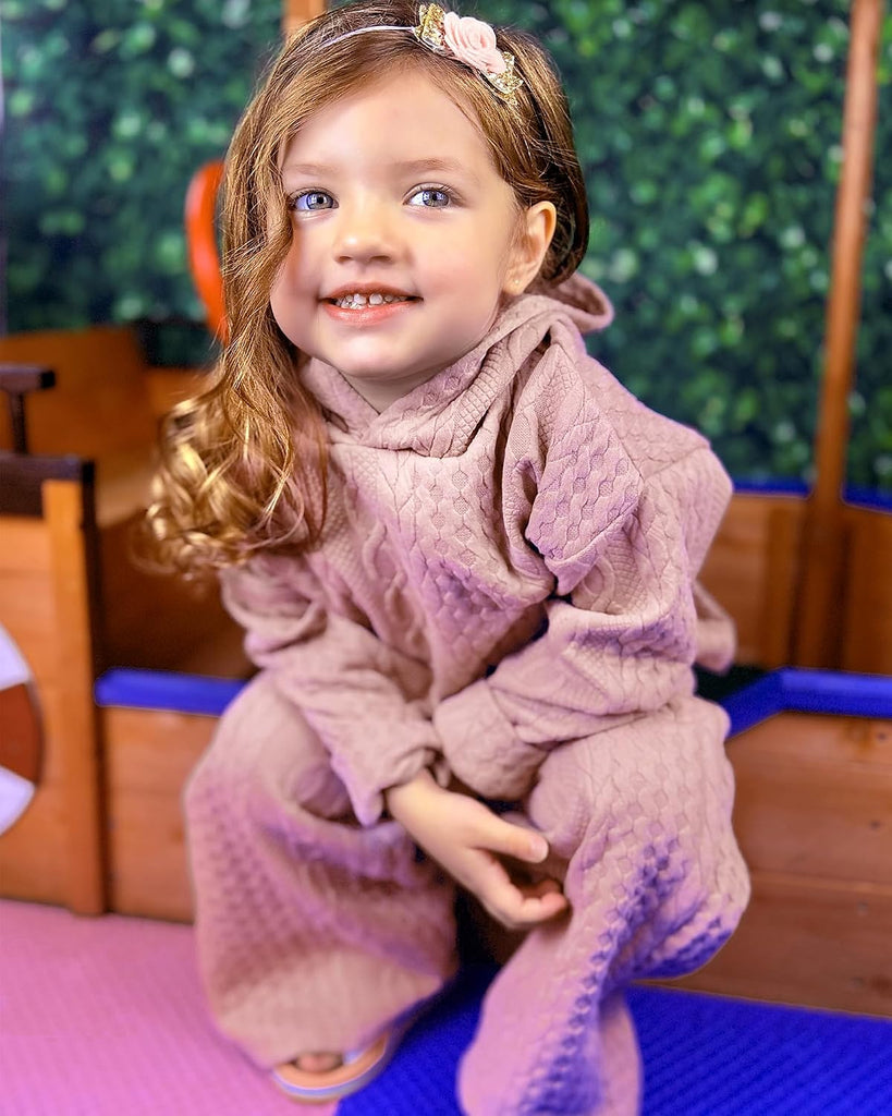 Toddler Girls Casual Sweatsuit Pullover Hoodie Sweatpants Outfits