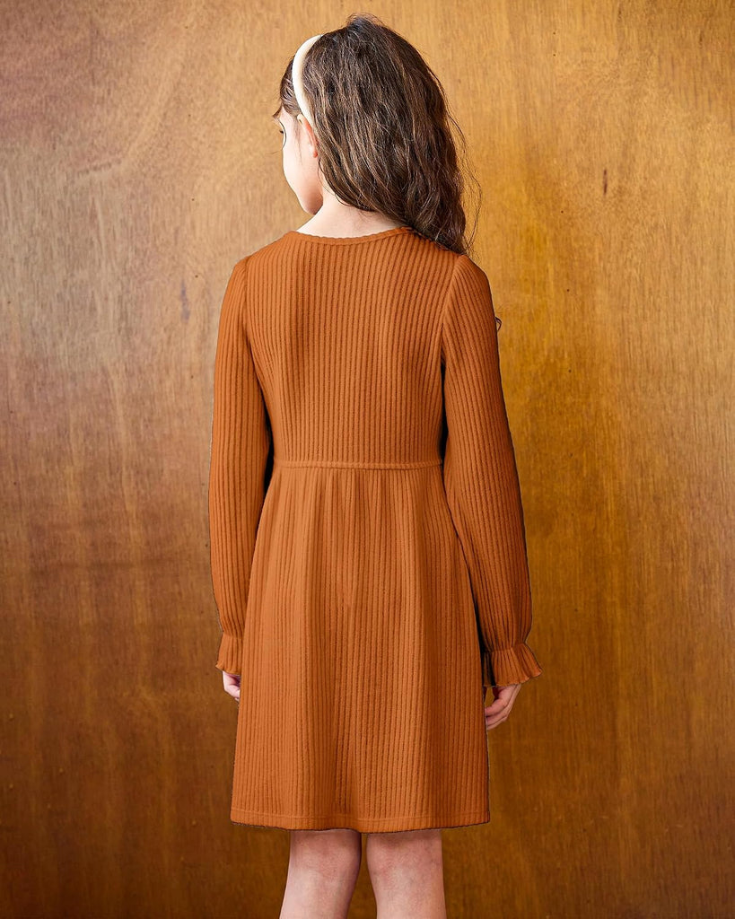 Fall Dress Kids Knit Dress Birthday Party Holiday Dresses