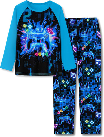 Boys Pajamas Game/Ninja/Dinosaur Long Sleeve & Pants PJ