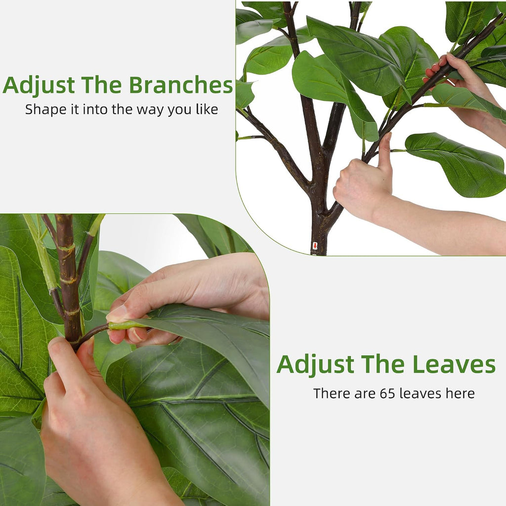 5.8FT Artificial Fiddle Leaf Fig Tree