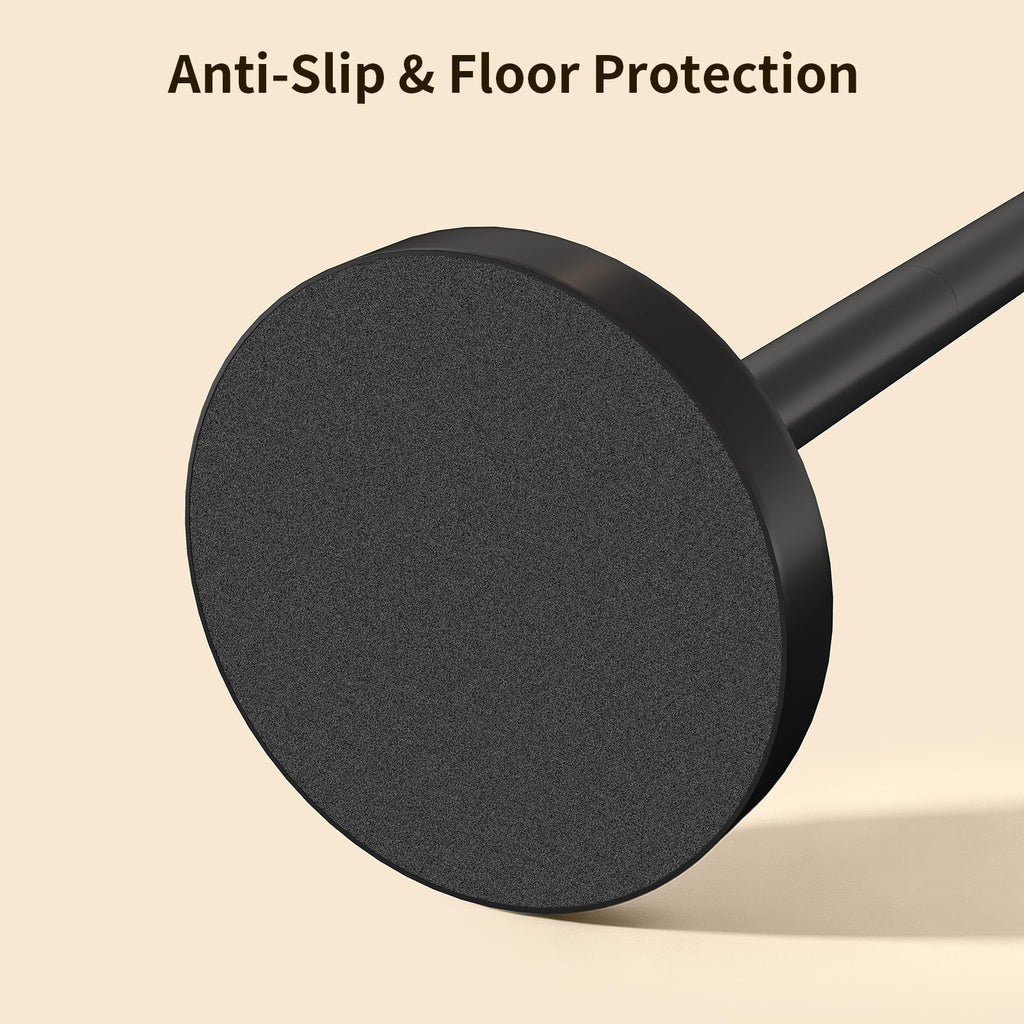 Toilet Paper Holder Stand with Weighted Base, Matte Black