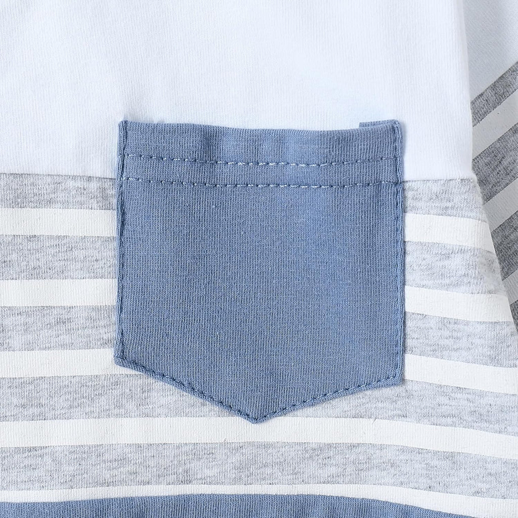 Toddler Boy Clothes Baby Patchwork Sweatshirt Pants 2Pc Set