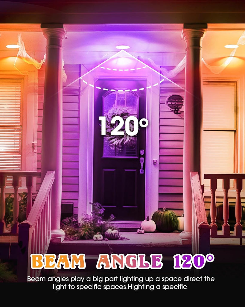 PAR30 LED Purple Orange Light Bulbs, 12w (100W-120W Equivalent)
