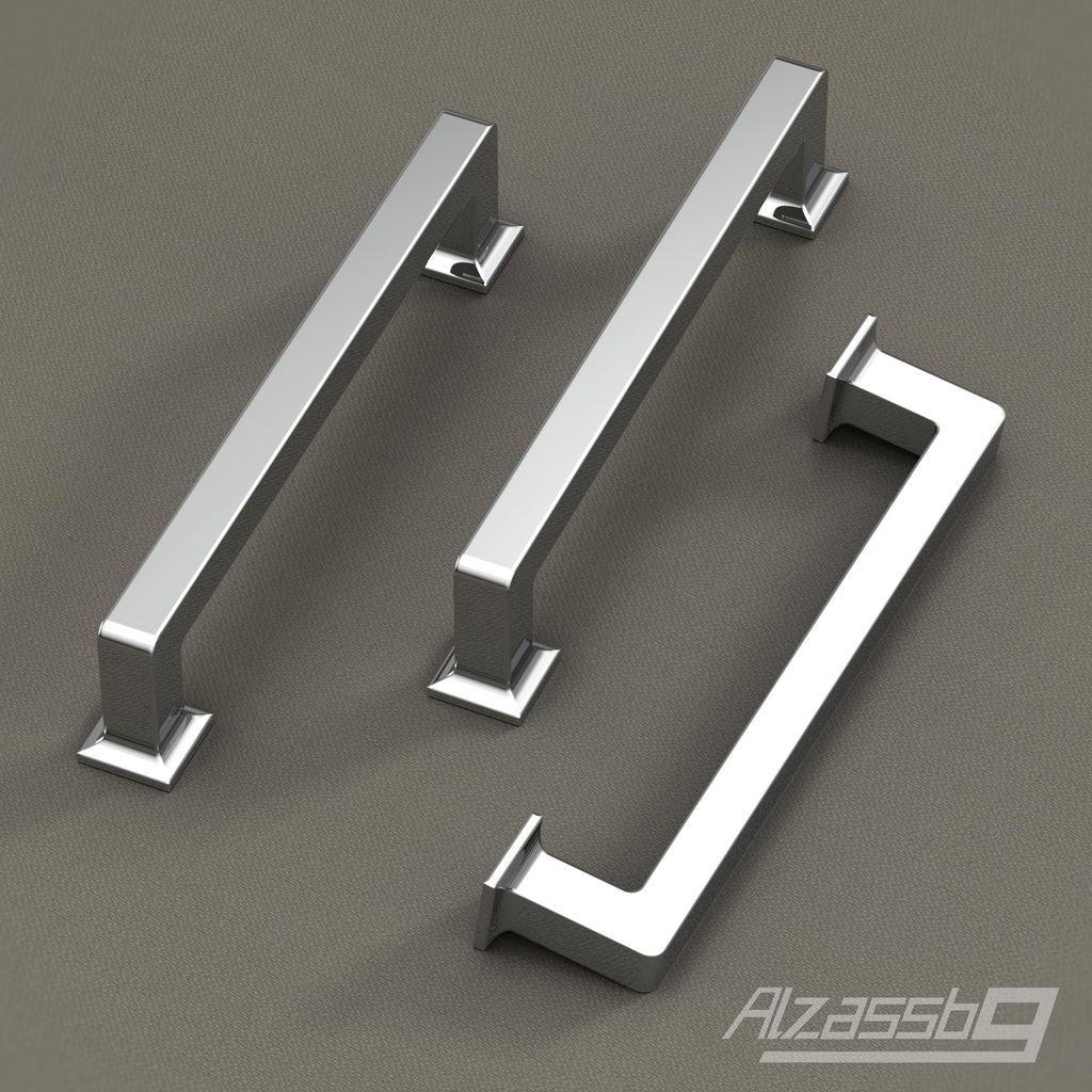 3-1/2" Polished Chrome Cabinet Pulls 10 Pack, AL3046CP