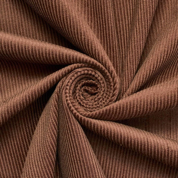 Standard 9 Wale Corduroy Hypoallergenic Cotton 59/60" Fabric by The Yard (Brown, 1 Yard)