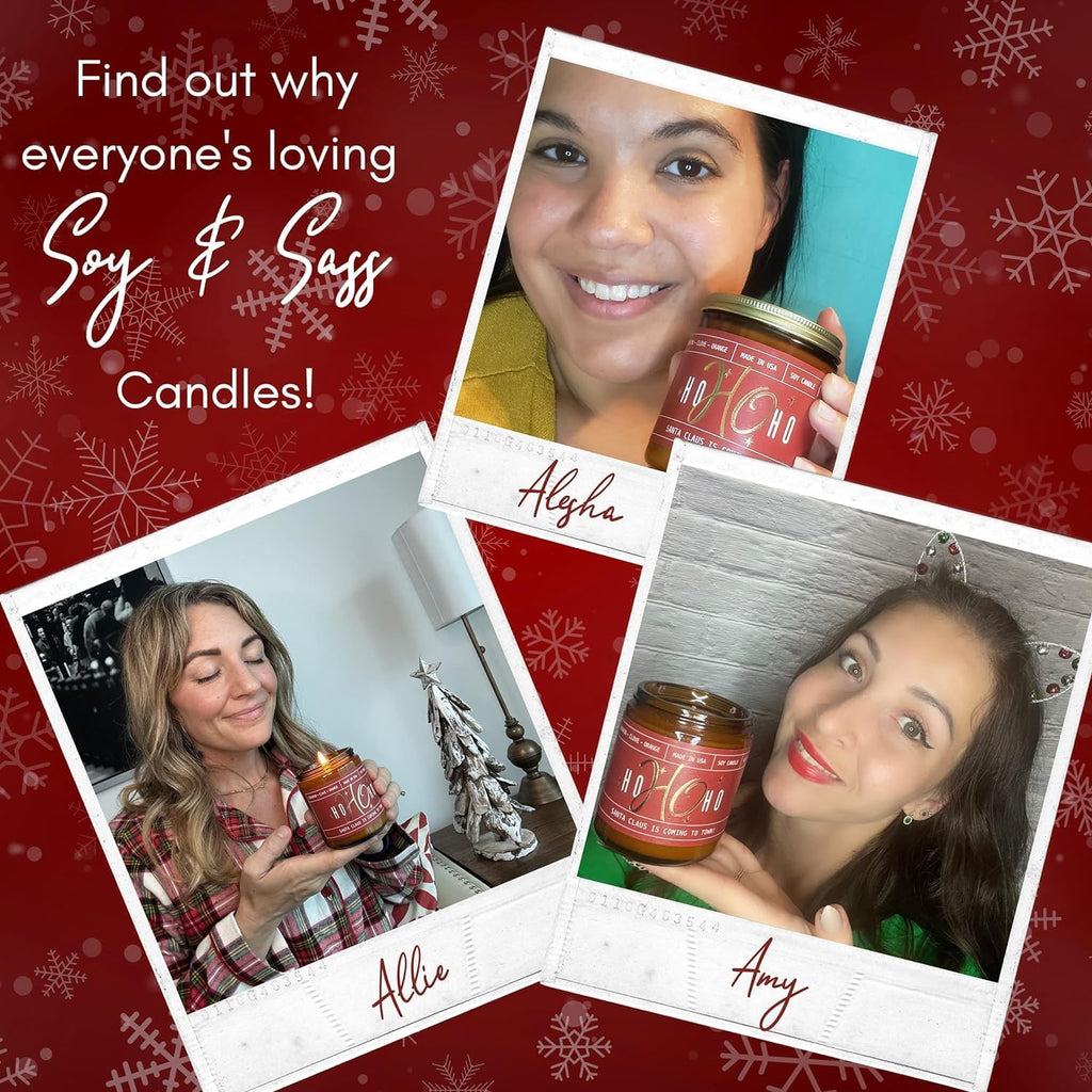 Fraser Fir Candles - Christmas Candles - 'Fraser Fir' w/Balsam Fir Cedar & Sandalwood Evergreen Tree Scent I Winter