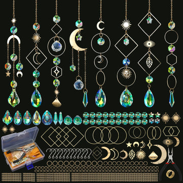 Kits for Adults, 228pcs DIY Suncatcher Making Supplies