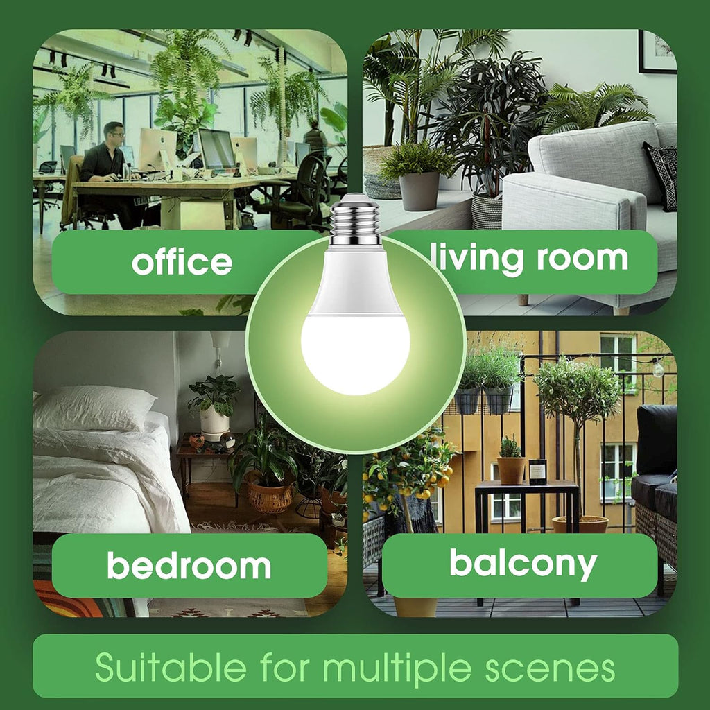 Grow Light Bulbs 3 Pack & 3 Hanging Grow Light
