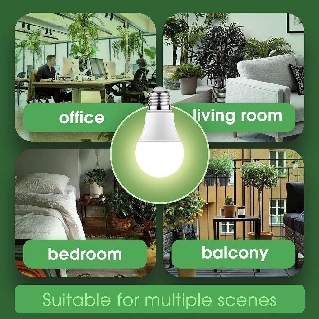 Grow Light Bulbs 2 Pack & 3 Hanging Grow Light