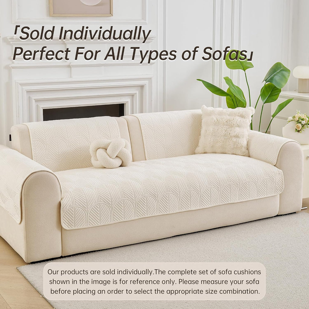 Velvet Couch Cover for Sectional Sofa, Sofa Cover for Pet, 1PC