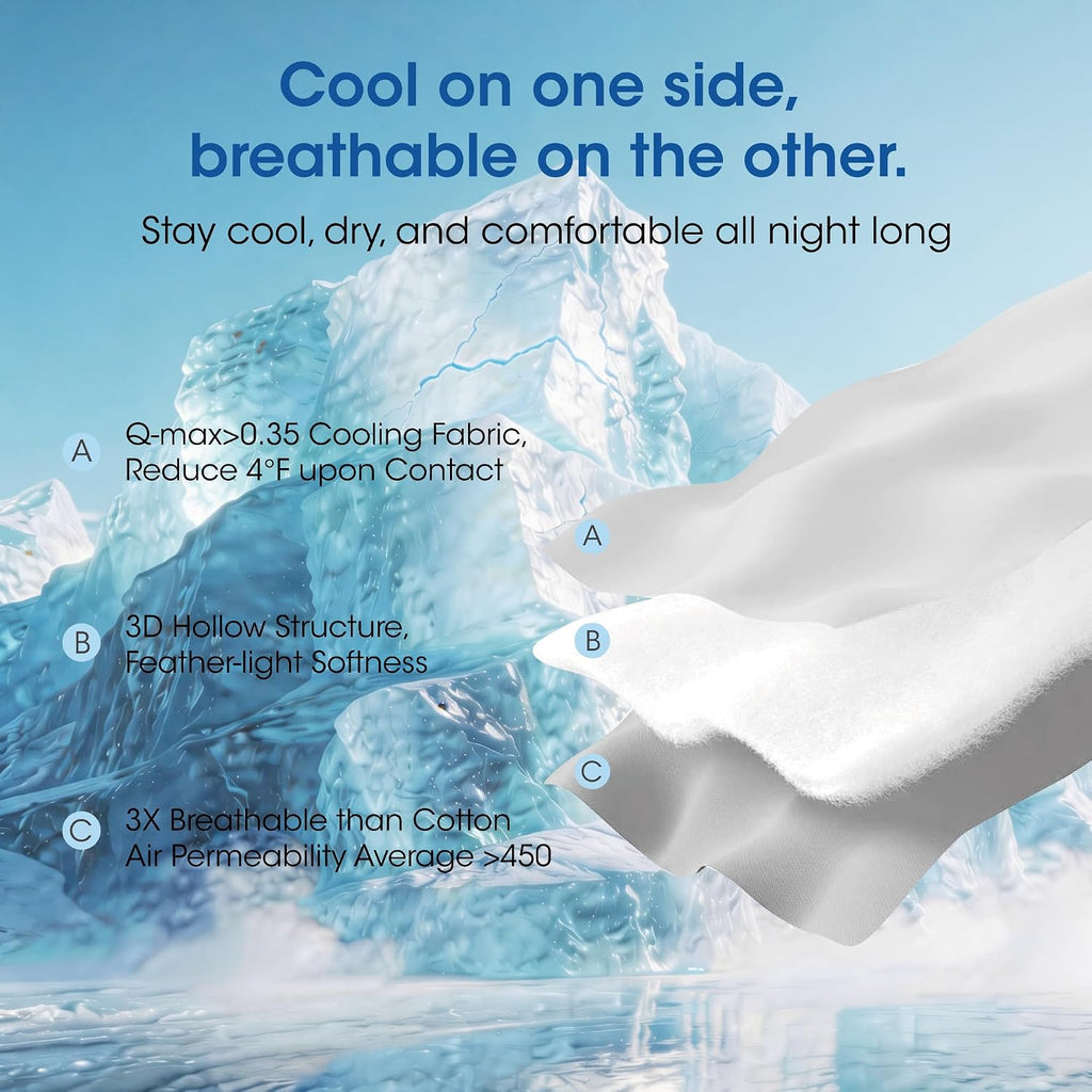 Cooling Comforter Twin XL Size, Breathable Summer Blanket for Hot Sleeper | Cold Touch Fabric Dorm Bed Comforter
