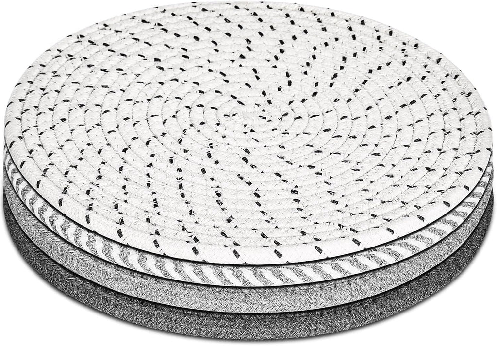 10" Trivets for Hot Dishes, Hot pots and Pans, Heat Resistant Pot Holders, Hot Pads for Countertops - Set of 4