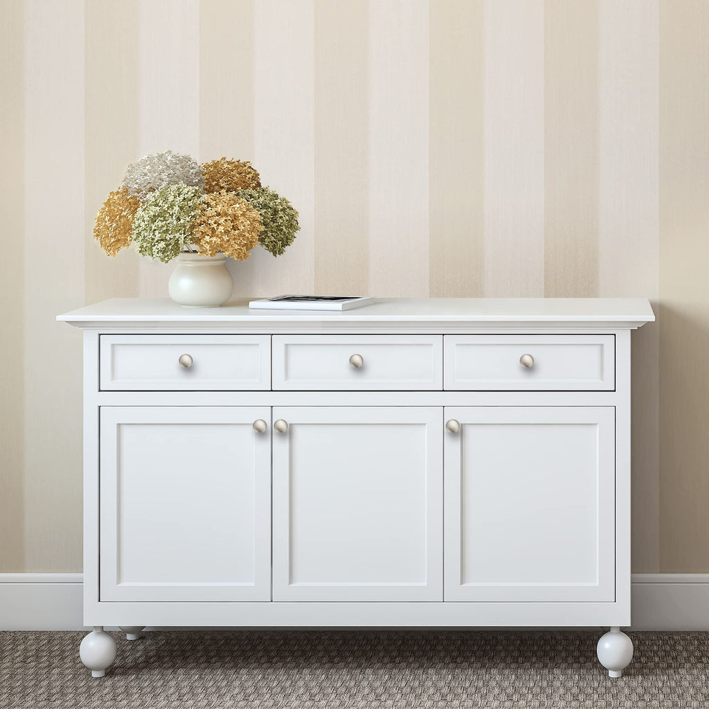 Brushed Nickel Cabinet Knobs, Zinc Knobs Drawer Pulls, 30 Pack